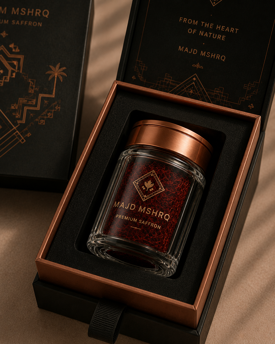 MAJD MSHRQ Saffron packaging